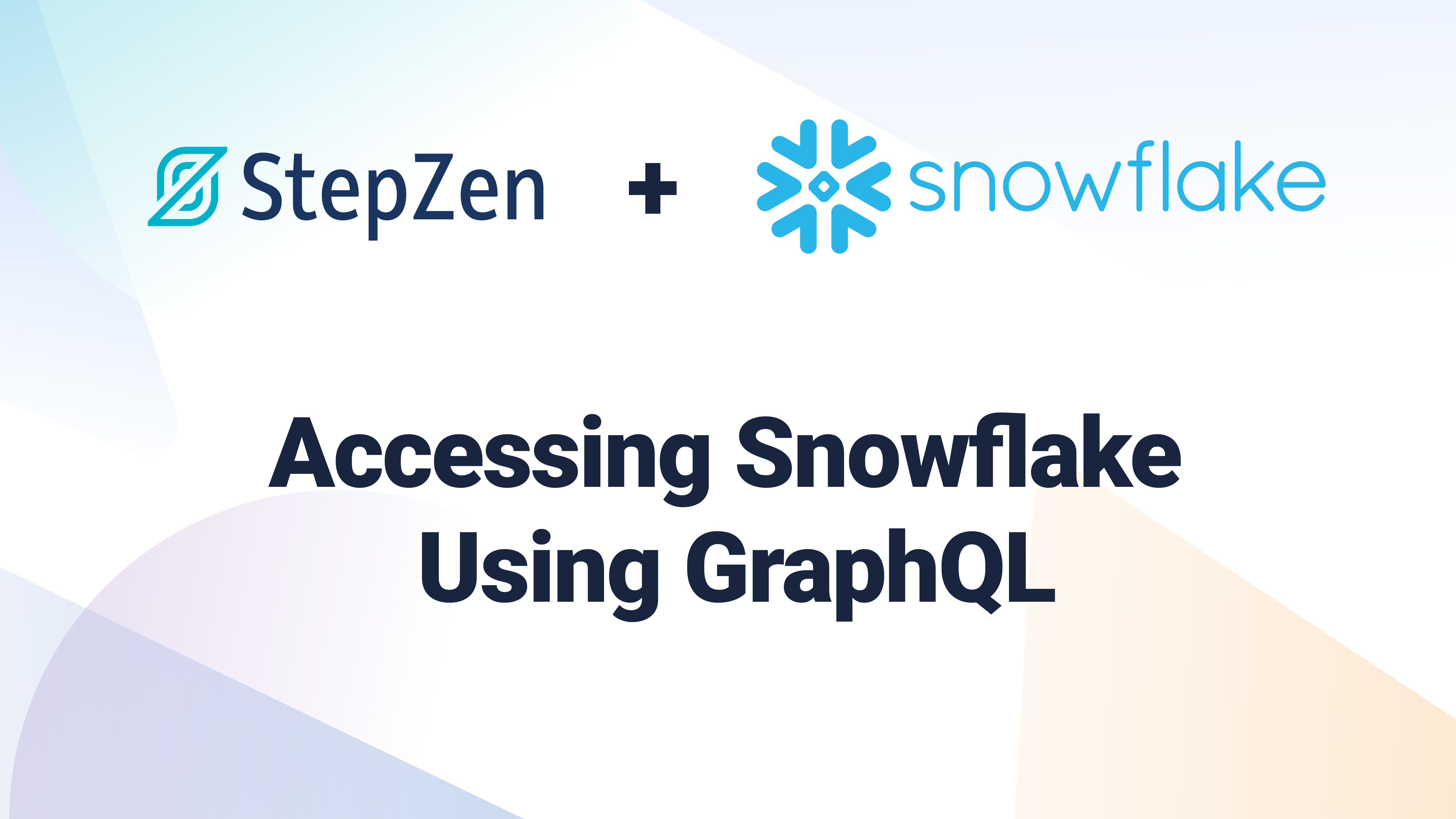 Accessing Snowflake Using GraphQL