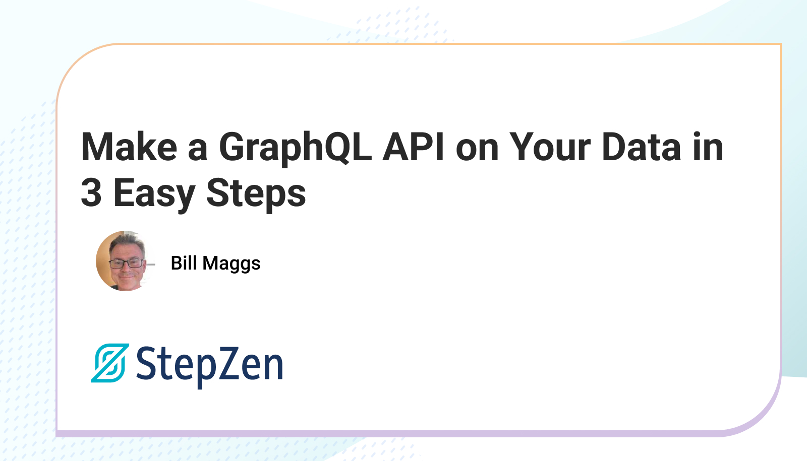 Make A Graphql Api On Your Data In 3 Easy Steps Stepzen Blog 