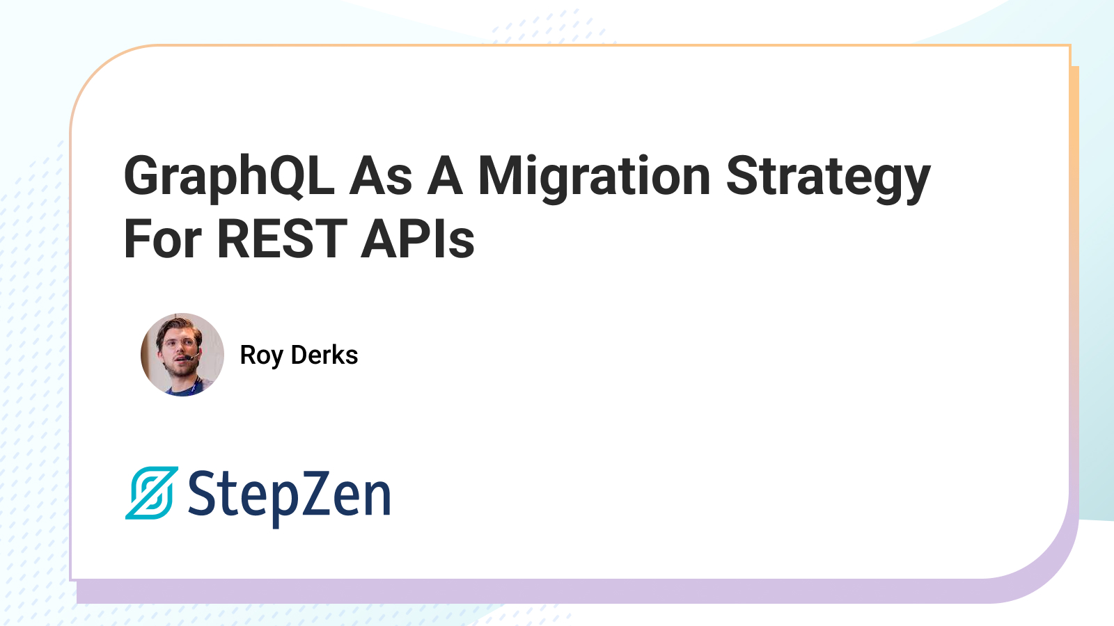 GraphQL As A Migration Strategy For REST APIs | StepZen blog