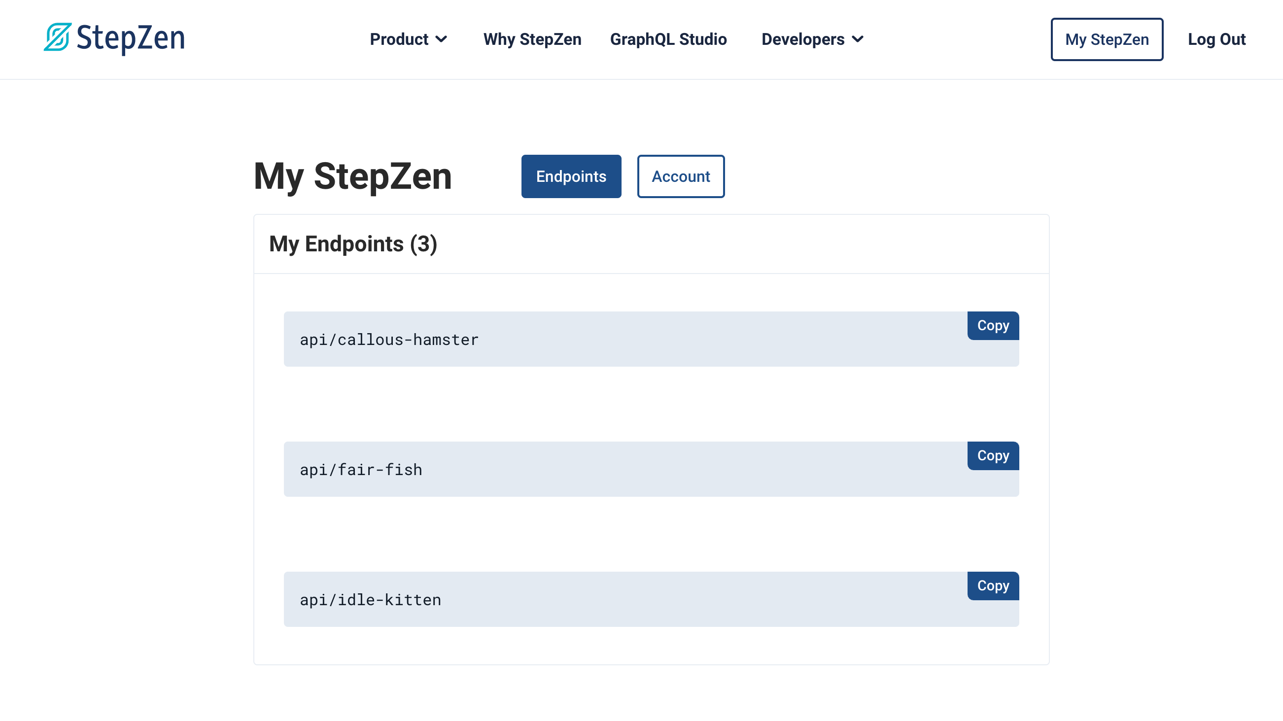 Updated mystepzen myaccount page